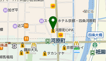 BOOKOFF PLUS(ブックオフ プラス) 河原町オーパ店の地図画像