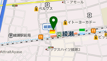 BOOKOFF(ブックオフ) 綾瀬駅前店の地図画像