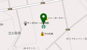 ヤマト運輸 札幌アリオ館内物流センターの地図画像