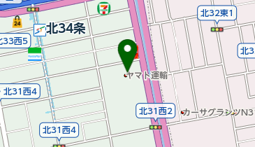 ヤマト運輸 札幌北営業所(札幌北)の地図画像