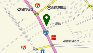 ヤマト運輸 函館港町センターの地図画像
