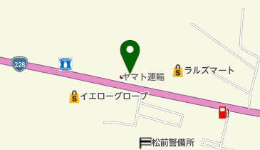 ヤマト運輸 松前営業所の地図画像