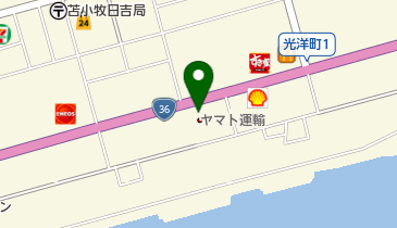 ヤマト運輸 苫小牧有明営業所(苫小牧日新)の地図画像