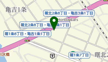 ヤマト運輸 旭川中央東営業所(旭川曙)の地図画像