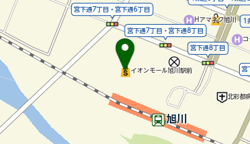 ヤマト運輸 イオンモール旭川駅前館内物流センターの地図画像