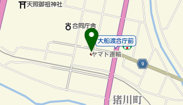 ヤマト運輸 三陸大船渡営業所(気仙)の地図画像