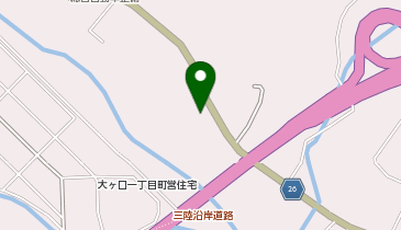 ヤマト運輸 三陸中央営業所(山田)の地図画像