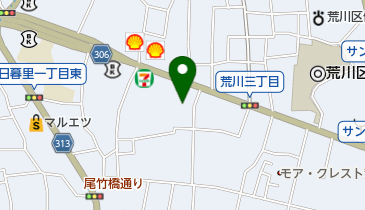ヤマト運輸 荒川営業所(町屋)の地図画像