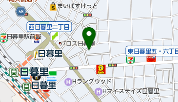ヤマト運輸 東日暮里6丁目営業所の地図画像