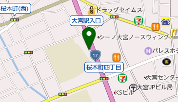 ヤマト運輸 大宮駅西営業所(大宮駅西)の地図画像