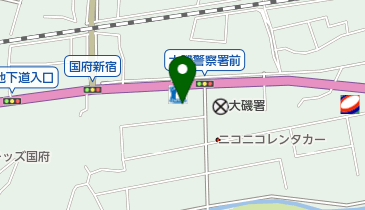 ヤマト運輸 大磯国府センターの地図画像