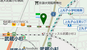 ヤマト運輸 中原新丸子東センターの地図画像