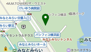 ヤマト運輸 パシフィコ横浜センターの地図画像
