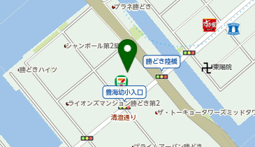 ヤマト運輸 勝どきザ・タワー営業所の地図画像