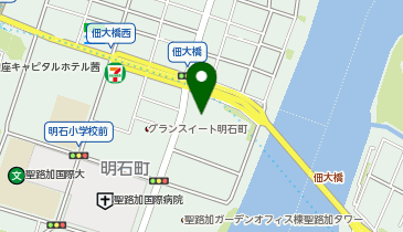ヤマト運輸 中央明石町営業所(入船湊)の地図画像