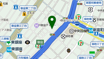 ヤマト運輸 銀座営業所(数寄屋橋)の地図画像