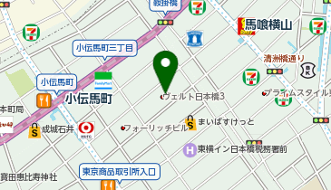 ヤマト運輸 日本橋大伝馬町営業所の地図画像