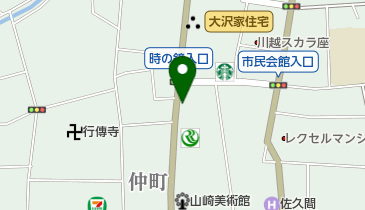 ヤマト運輸 川越蔵造り通り営業所の地図画像
