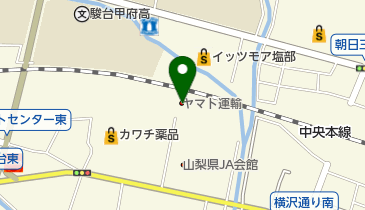 ヤマト運輸 甲府西営業所(甲府朝日)の地図画像