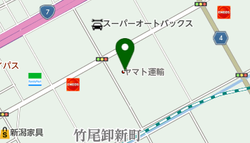 ヤマト運輸 新潟竹尾営業所(新潟卸団地)の地図画像
