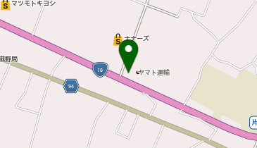 ヤマト運輸 長野東御営業所(東御)の地図画像