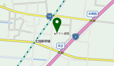 ヤマト運輸 白山末正町営業所(白山末正町)の地図画像