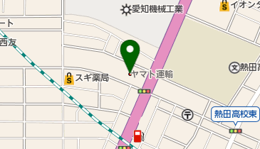ヤマト運輸 熱田白鳥営業所の地図画像