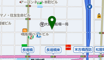 ヤマト運輸 南船場1丁目営業所の地図画像