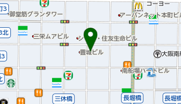 ヤマト運輸 南船場2丁目営業所の地図画像