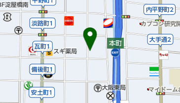 ヤマト運輸 淡路1丁目営業所の地図画像
