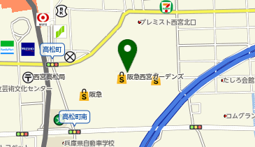 ヤマト運輸 阪急西宮ガーデンズ館内物流センターの地図画像