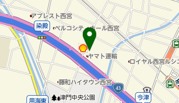 ヤマト運輸 西宮甲子園営業所(西宮津門川)の地図画像