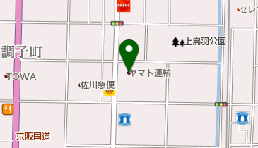 ヤマト運輸 京都上鳥羽センターの地図画像