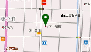 ヤマト運輸 京都八条センターの地図画像