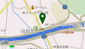 ヤマト運輸 吹田北千里センターの地図画像