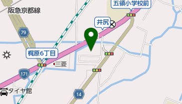 ヤマト運輸 高槻井尻営業所(高槻井尻)の地図画像