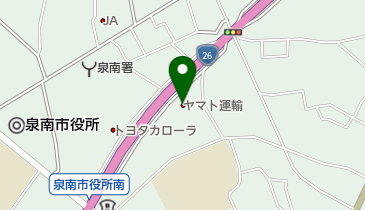 ヤマト運輸 泉南営業所(りんくう南浜)の地図画像