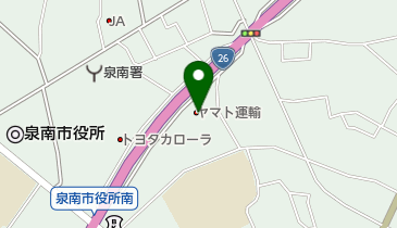 ヤマト運輸 南浜センターの地図画像