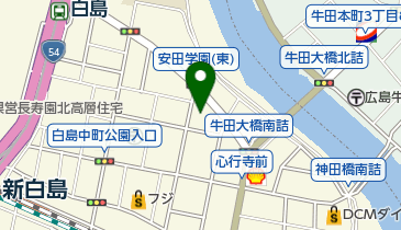 ヤマト運輸 広島中北営業所(広島白島)の地図画像