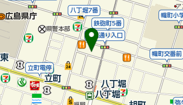 ヤマト運輸 広島八丁堀センターの地図画像