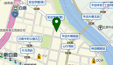 ヤマト運輸 広島白島中町営業所の地図画像