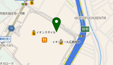 ヤマト運輸 イオンモール広島府中館内物流センターの地図画像