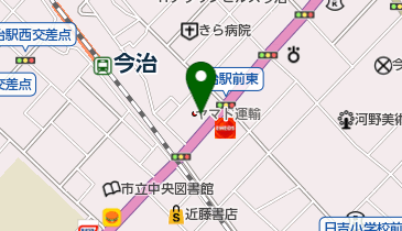ヤマト運輸 今治中央営業所の地図画像