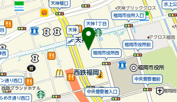 ヤマト運輸 ワンフクオカビルデイング館内物流センターの地図画像