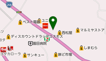 ヤマト運輸 西諸センターの地図画像