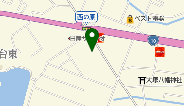 ヤマト運輸 西橘通りセンターの地図画像