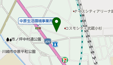 ヤマト運輸 中原下沼部センターの地図画像