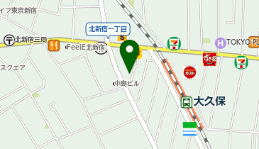 ヤマト運輸 新宿百人町営業所(高田馬場1丁目)の地図画像