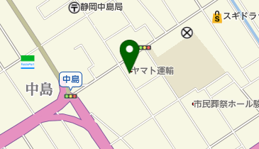 ヤマト運輸 静岡中島営業所(静岡中島)の地図画像