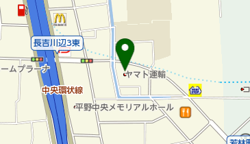 ヤマト運輸 川辺センターの地図画像